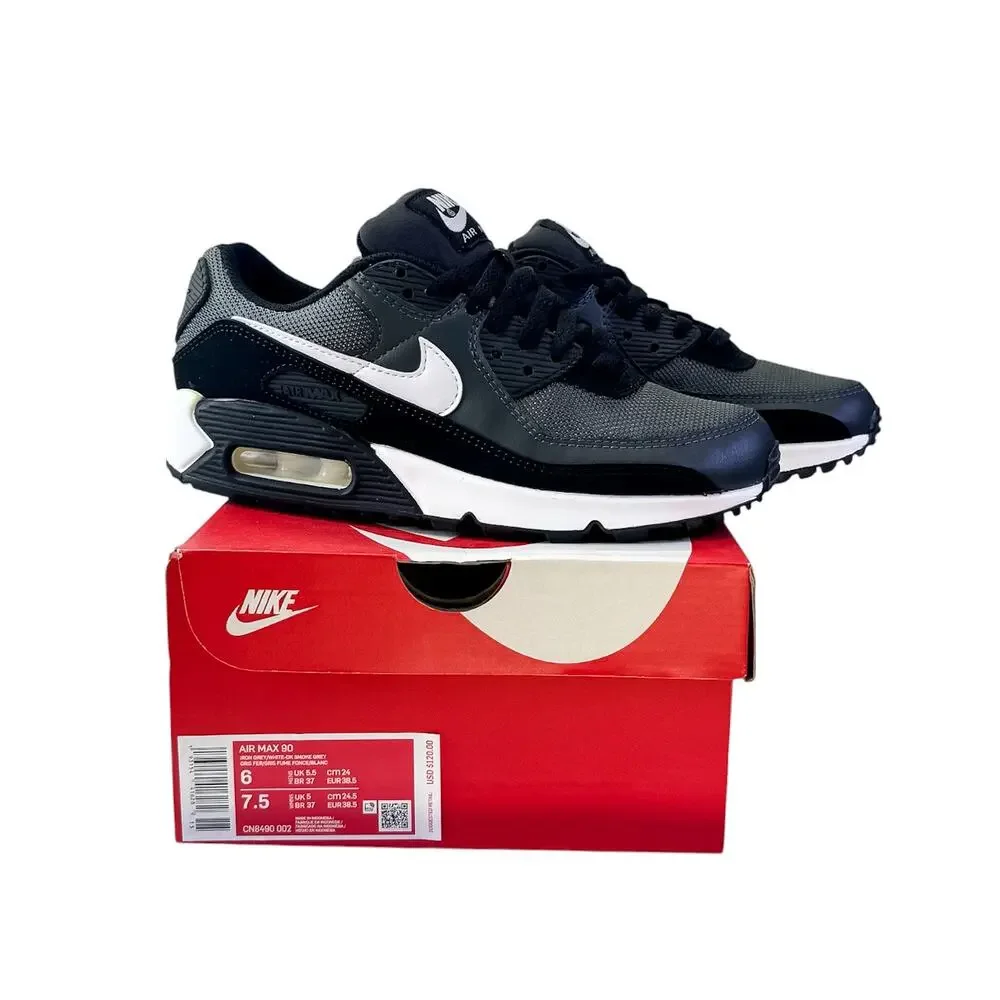 Nike Air Max 90 Iron Grey White Smoke Grey Sneakers Size 7.5